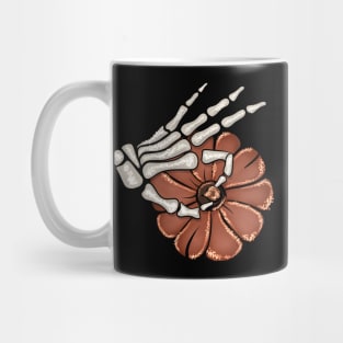 Funny Skeleton Pumpkin Mug